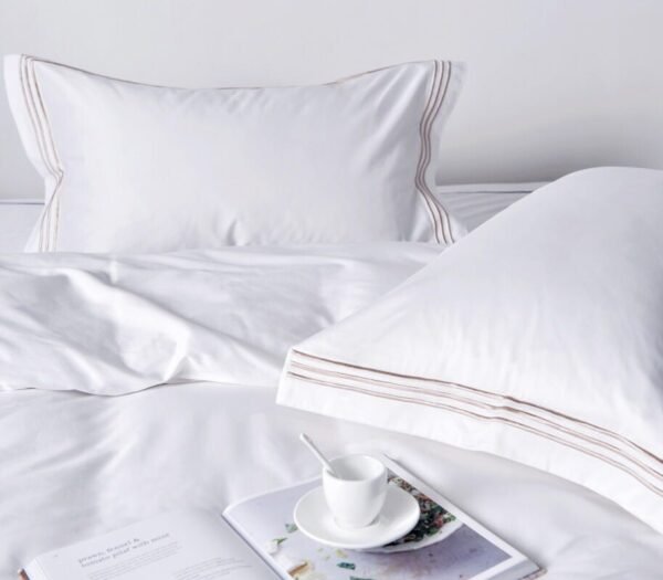 Pure Cotton Double Row Cord Flat Sheet - Image 3